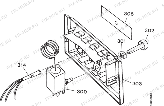 Взрыв-схема холодильника Electrolux EC2703N - Схема узла Section 4