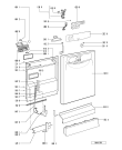 Схема №1 ADP 2648 WH с изображением Панель для посудомойки Whirlpool 481245370739