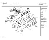 Схема №6 SE35633II с изображением Вкладыш в панель для посудомоечной машины Siemens 00366041