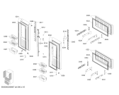 Схема №4 KM48ES90TI с изображением Дверь для холодильника Siemens 00775755