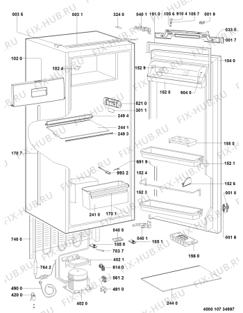 Схема №1 KVIE2125A (F091291) с изображением Руководство для холодильной камеры Indesit C00358890