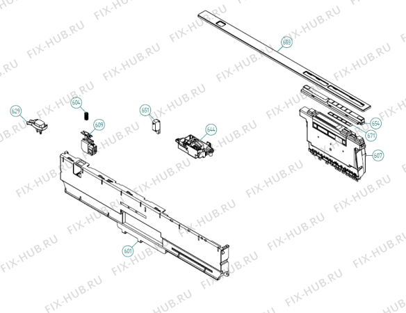 Взрыв-схема посудомоечной машины Atag VW6011RT XL NL   -VW6011RTUU-A01 (341709, DW70.3) - Схема узла 12