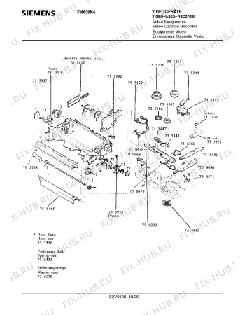 Схема №36 FM628N4 с изображением Сервисная инструкция для телевизора Siemens 00535343