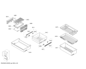 Схема №5 KMF40AO20R Bosch с изображением Выдвижной ящик для холодильной камеры Bosch 11008441