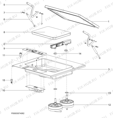 Взрыв-схема микроволновой печи Electrolux EVD29900AX - Схема узла Section 2