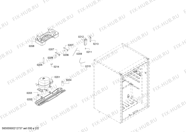 Схема №1 KTL15NW3A Bosch с изображением Амортизатор для холодильника Bosch 10009075
