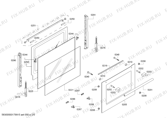 Взрыв-схема плиты (духовки) Bosch HBA74R150E H.BO.PY.L3D.IN.GLASS.B1c.X.E3_COT/ - Схема узла 02