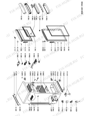 Схема №1 ARC 3040 с изображением Ящичек для холодильника Whirlpool 481241848592