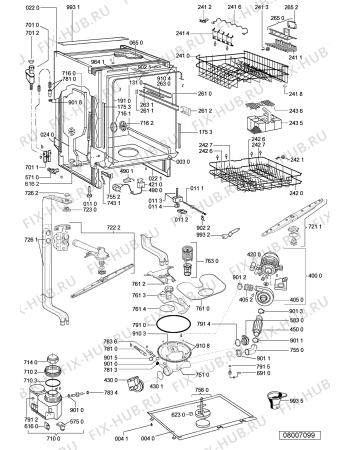 Схема №2 ADG 8515 AV с изображением Обшивка для посудомоечной машины Whirlpool 481245373504