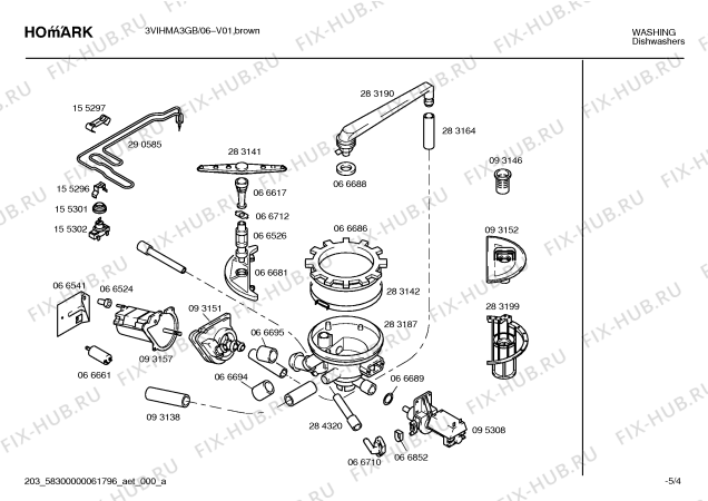Схема №3 3VIHMA3GB 01-800170 с изображением Ручка выбора программ для посудомоечной машины Bosch 00162031
