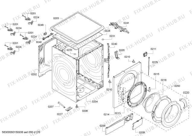 Схема №5 WM14S890CH IQ790 Intelligentes Dosiersystem sys de dosage inte suisse s с изображением Крышка для стиралки Siemens 00657640