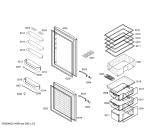 Схема №2 KGV39650 с изображением Дверь морозильной камеры для холодильной камеры Bosch 00476228
