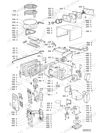 Схема №1 MCCD 2134 WH с изображением Дверца для микроволновой печи Whirlpool 481941838388