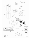 Схема №1 9BRAKB9001A с изображением Воздушный канал для вытяжки Whirlpool 482000011828