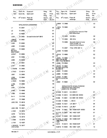 Схема №11 FM304614 с изображением Плата для телевизора Siemens 00724861
