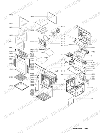 Схема №1 AKZM693MRL (F090994) с изображением Инструкция по эксплуатации для духового шкафа Indesit C00354093