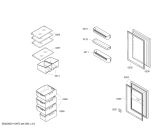 Схема №3 KIM26470GB с изображением Дверь для холодильника Bosch 00218989