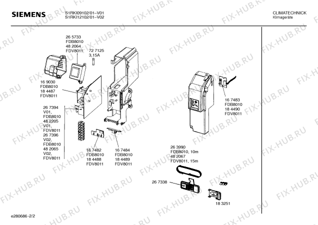 Схема №2 B1RKI09102 с изображением Модуль управления для сплит-системы Bosch 00482065
