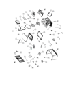 Схема №1 MCP349WHUA с изображением Запчасть для микроволновой печи Whirlpool 488000537988