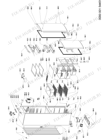 Схема №1 KGE 325 BIO A++WS с изображением Контейнер для холодильной камеры Whirlpool 480132100275