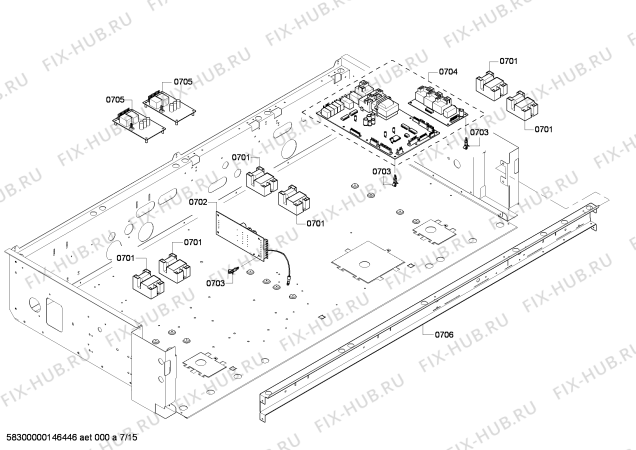 Схема №10 PRL486EDG Thermador с изображением Коллектор для плиты (духовки) Bosch 00678579
