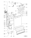 Схема №2 GSF 2688 WS с изображением Панель для посудомоечной машины Whirlpool 481245371306