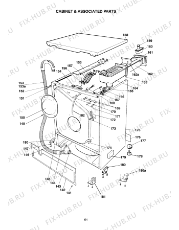 Схема №3 WM21P (CCWM21P) с изображением Гидрошланг для стиральной машины Indesit C00198713