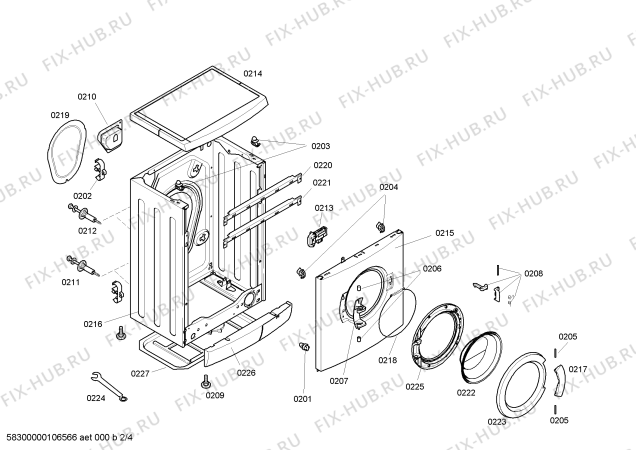 Схема №3 WFC1263OE Maxx4 WFC1663 с изображением Панель управления для стиральной машины Bosch 00439572