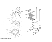 Схема №4 G7361X0 с изображением Вставная полка для холодильной камеры Bosch 00666041