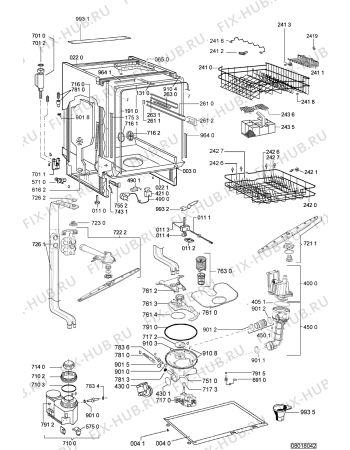 Схема №1 ADG 7995 с изображением Микромодуль для посудомойки Whirlpool 480140101685