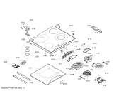 Схема №1 PRN675T02 с изображением Стеклокерамика для плиты (духовки) Bosch 00476270