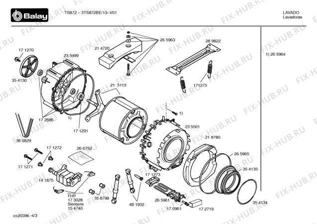 Схема №4 3TS872BE TS872 с изображением Панель управления для стиралки Bosch 00363356