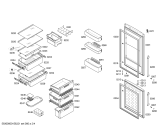 Схема №4 3KFP7669 с изображением Дверь морозильной камеры для холодильника Bosch 00687258