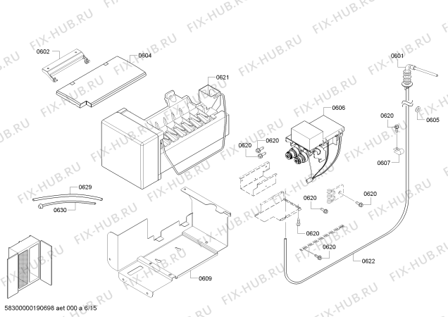 Схема №12 T42BD810NS с изображением Винные аксессуары для посудомойки Bosch 11011824