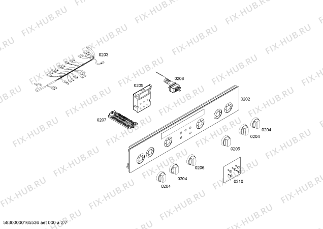 Схема №6 HGV745220 с изображением Кабель для духового шкафа Bosch 00628608