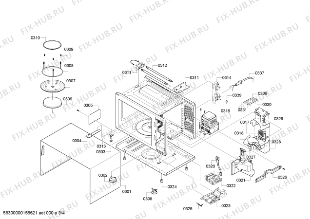 Схема №4 BM211100 с изображением Кронштейн для плиты (духовки) Bosch 00651152