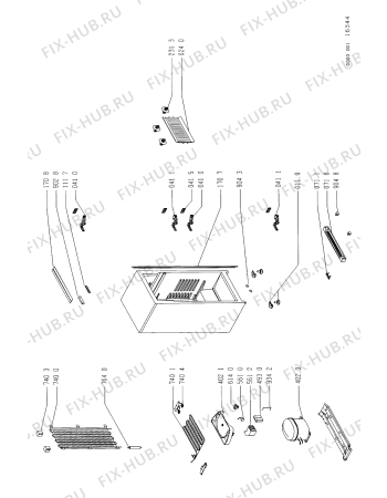 Схема №1 ARG663 ARG 663/PH с изображением Микропереключатель для холодильника Whirlpool 481952838324
