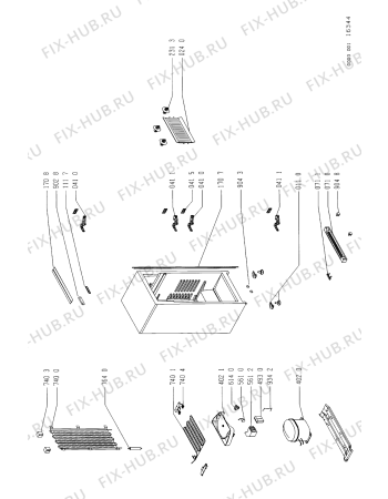 Схема №1 ARB530/B/01 ARB 530/B1/01 с изображением Уплотнение для холодильника Whirlpool 481946698462