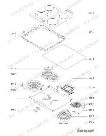 Схема №1 EKS 3460-1BR с изображением Другое для плиты (духовки) Whirlpool 481913448508