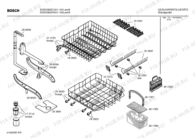 Схема №5 3VI422BB VI422 с изображением Кабель для посудомойки Bosch 00184339