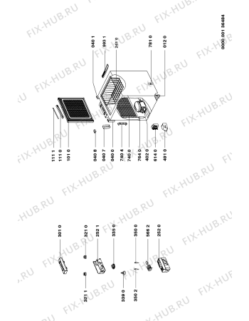 Схема №1 CAH-1705 с изображением Затычка для холодильника Whirlpool 481946288147