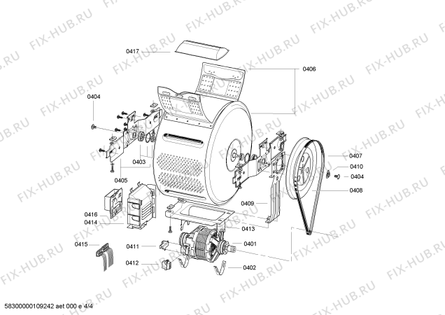 Схема №4 3TL930CM Balay TL930CM с изображением Кронштейн для стиралки Bosch 00169839