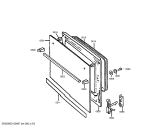 Схема №4 HSG213ENE Bosch с изображением Фронтальное стекло для электропечи Bosch 00680339