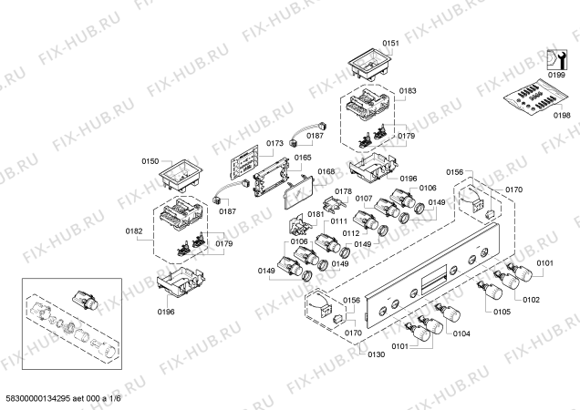 Схема №5 HEB73D350 с изображением Фронтальное стекло для духового шкафа Bosch 00681529