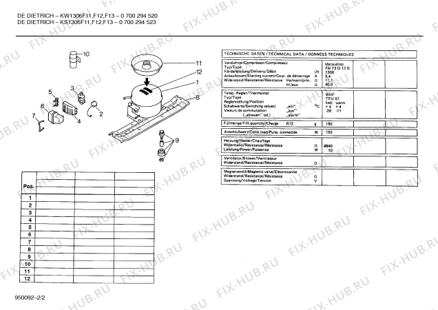 Схема №2 GSD2632II с изображением Цокольная панель для холодильника Bosch 00117591