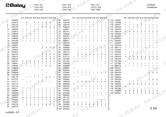 Схема №4 T550 с изображением Плата для стиралки Bosch 00206222