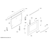 Схема №7 U14M42W0GB с изображением Фронтальное стекло для духового шкафа Bosch 00683433