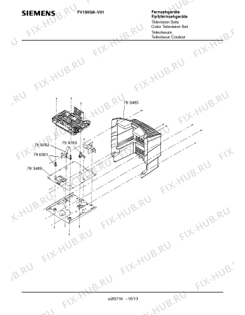 Схема №13 FV150Q6 с изображением Инструкция по эксплуатации для жк-телевизора Siemens 00531176