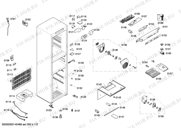 Схема №3 KG23F4860W с изображением Дверь для холодильной камеры Siemens 00713991