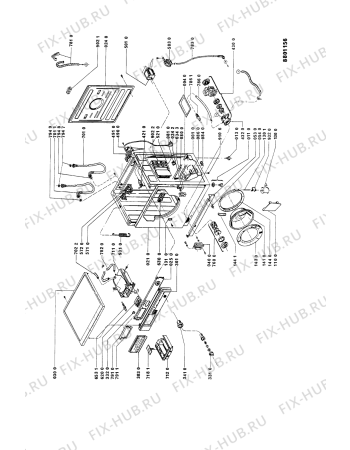 Схема №2 AWG750/7WH AWG 750/7 с изображением Ручка (крючок) люка для стиралки Whirlpool 481949869595